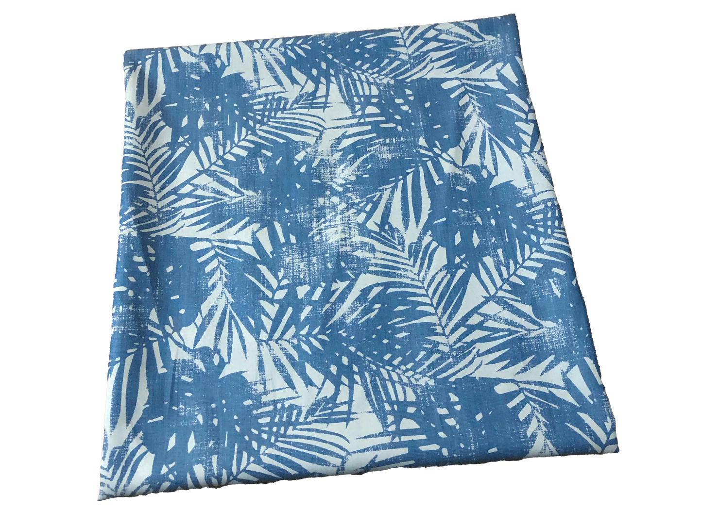 100% Cotton 6 oz Chambray – Coastal Blue Palms – Breathable Midweight, 58" Wide | Sold by the Yard (CHDPR01)