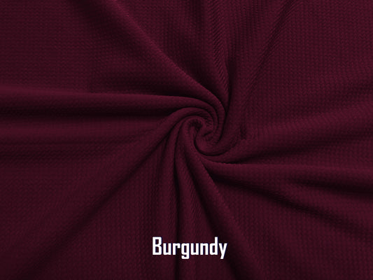 Bullet Textured Knit Fabric-Burgundy Solid Color-BKSC0012-Sold by the Bulk