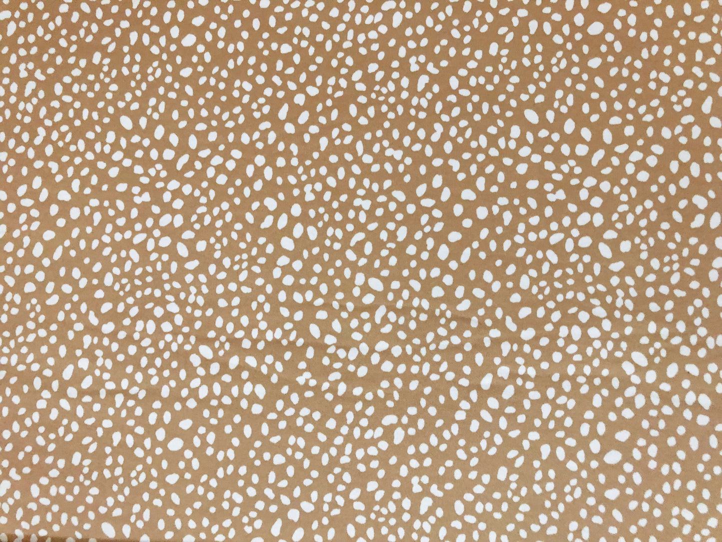 DTY Brushed Knit Fabric – Camel & White Pebble Speckle – Buttery Soft 4 Way Stretch, 58" Wide – By the Yard (DTYBPR542)