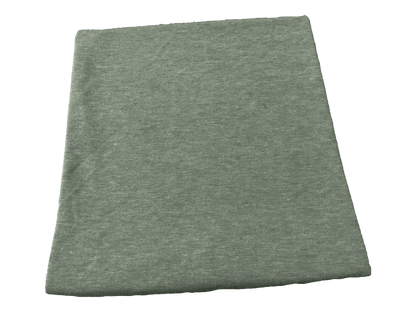 Premium French Terry Knit Fabric — Heathered Olive Solid — Soft Loopback, 2-Way Stretch, 58" Wide, 210 GSM — Sold by the Yard (210FTSC08)