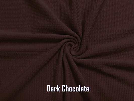 Bullet Textured Knit Fabric-Dark Chocolate Solid Color-BKSC006-Sold by the Bulk