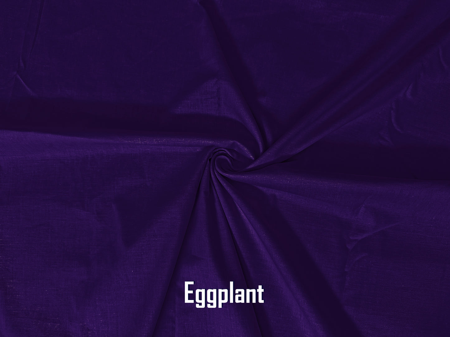 Woven Cotton Poplin Fabric-Eggplant Solid Color-WnCP0011-Sold by the Bulk