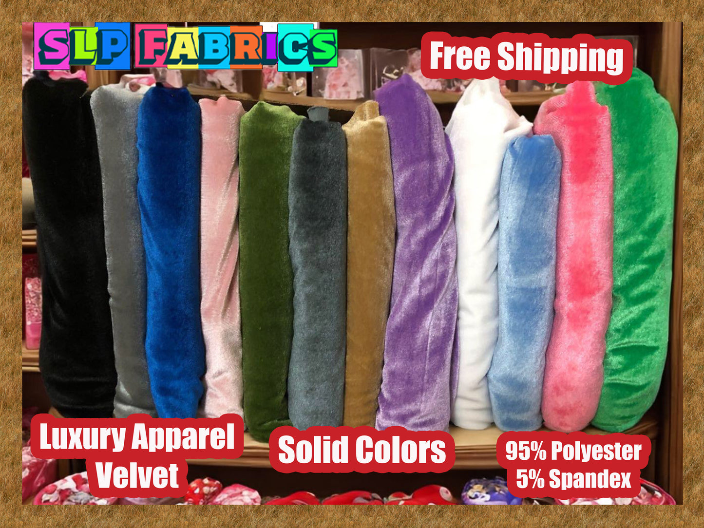 Luxury Apparel Velvet Fabric-Solid Colors Collection-Sold by the Yard