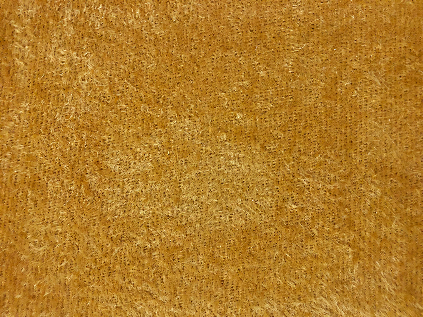 Poly Chenille Mohair Fabric-Gold Mustard Solid Color-CHMBC002-Brushed Fabric-Sweater Fabric-Sold by the Yard