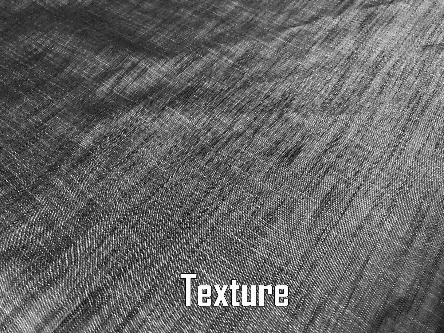 100% Cotton 8 oz Chambray – Charcoal Solid – Durable Breathable Hand, Structured Drape, 58" Wide | Sold by the Yard (CHDC03)