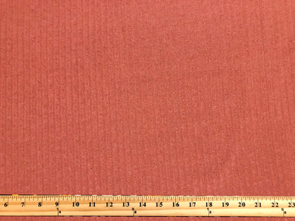 Premium Hacci Rib Knit – Rust Solid Color – 4x4 Sweater Rib-Poly/Rayon/Spandex- 220 GSM, 58" Wide – By the Yard (HRKSC06)