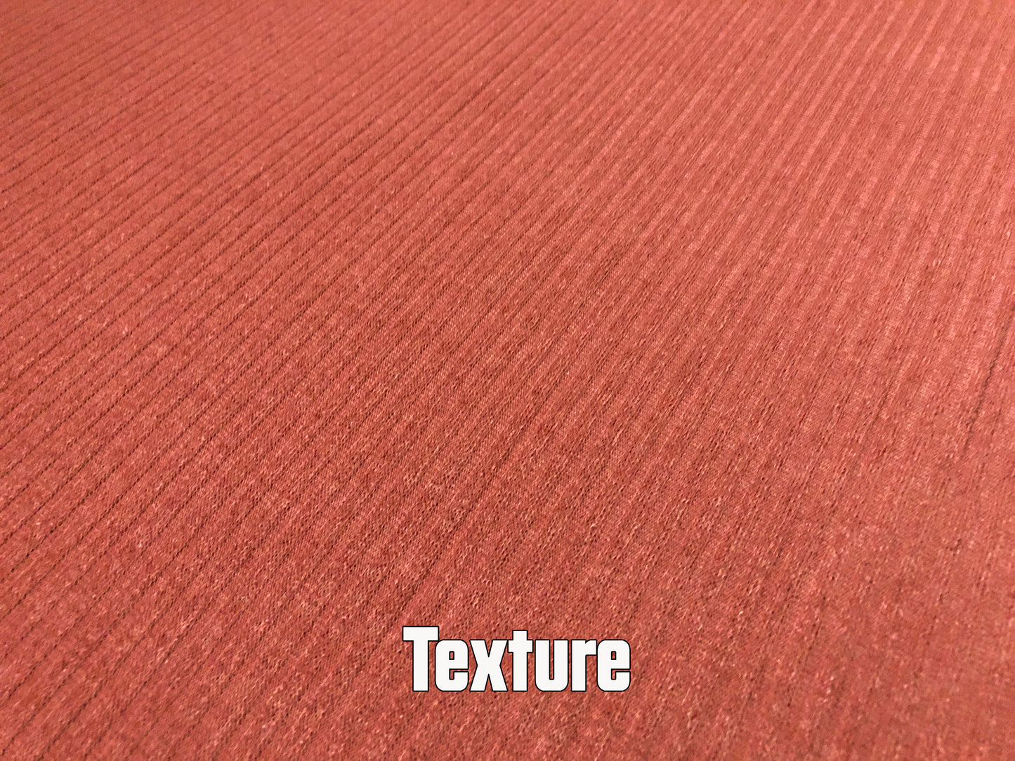 Premium Hacci Rib Knit – Rust Solid Color – 4x4 Sweater Rib-Poly/Rayon/Spandex- 220 GSM, 58" Wide – By the Yard (HRKSC06)