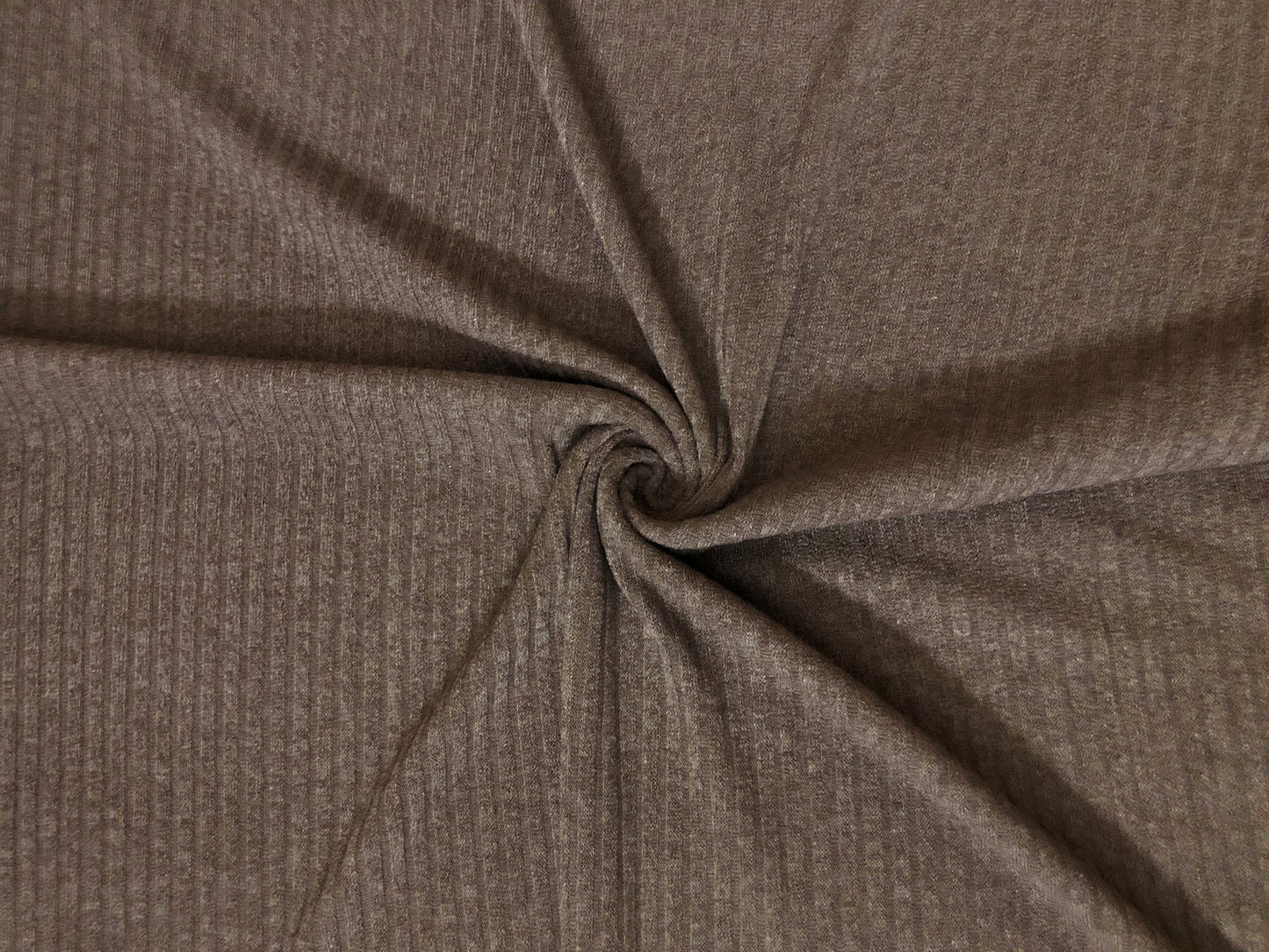 Premium Hacci Rib Knit – Brown Solid Color – 4x4 Sweater Rib-Poly/Rayon/Spandex- 220 GSM, 58" Wide – By the Yard (HRKSC04)