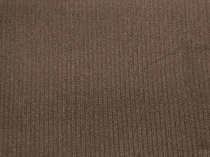 Premium Hacci Rib Knit – Brown Solid Color – 4x4 Sweater Rib-Poly/Rayon/Spandex- 220 GSM, 58" Wide – By the Yard (HRKSC04)