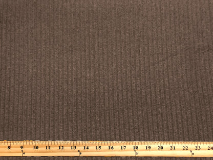 Premium Hacci Rib Knit – Brown Solid Color – 4x4 Sweater Rib-Poly/Rayon/Spandex- 220 GSM, 58" Wide – By the Yard (HRKSC04)