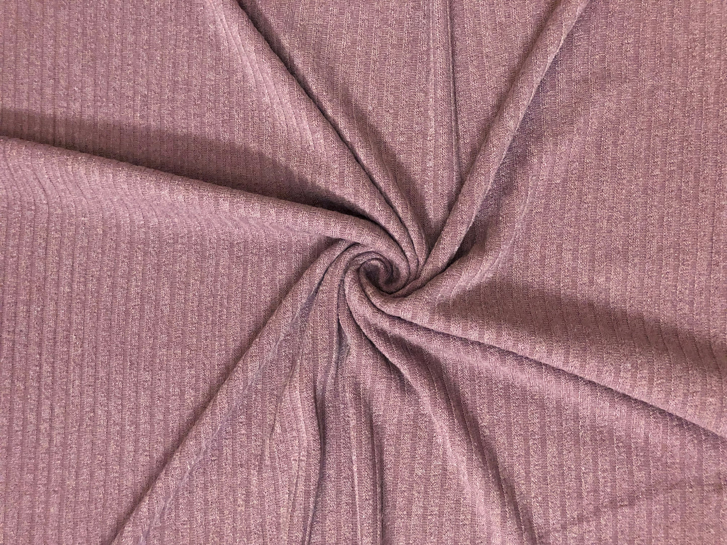 Premium Hacci Rib Knit – Mauve Solid Color – 4x4 Sweater Rib-Poly/Rayon/Spandex- 220 GSM, 58" Wide – By the Yard (HRKSC01)