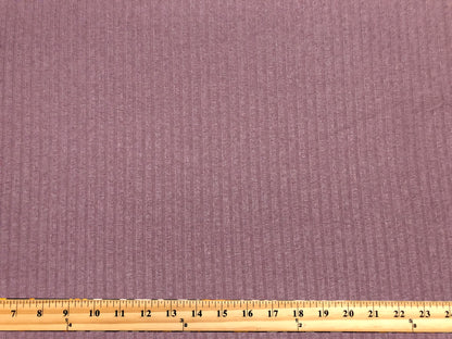 Premium Hacci Rib Knit – Mauve Solid Color – 4x4 Sweater Rib-Poly/Rayon/Spandex- 220 GSM, 58" Wide – By the Yard (HRKSC01)