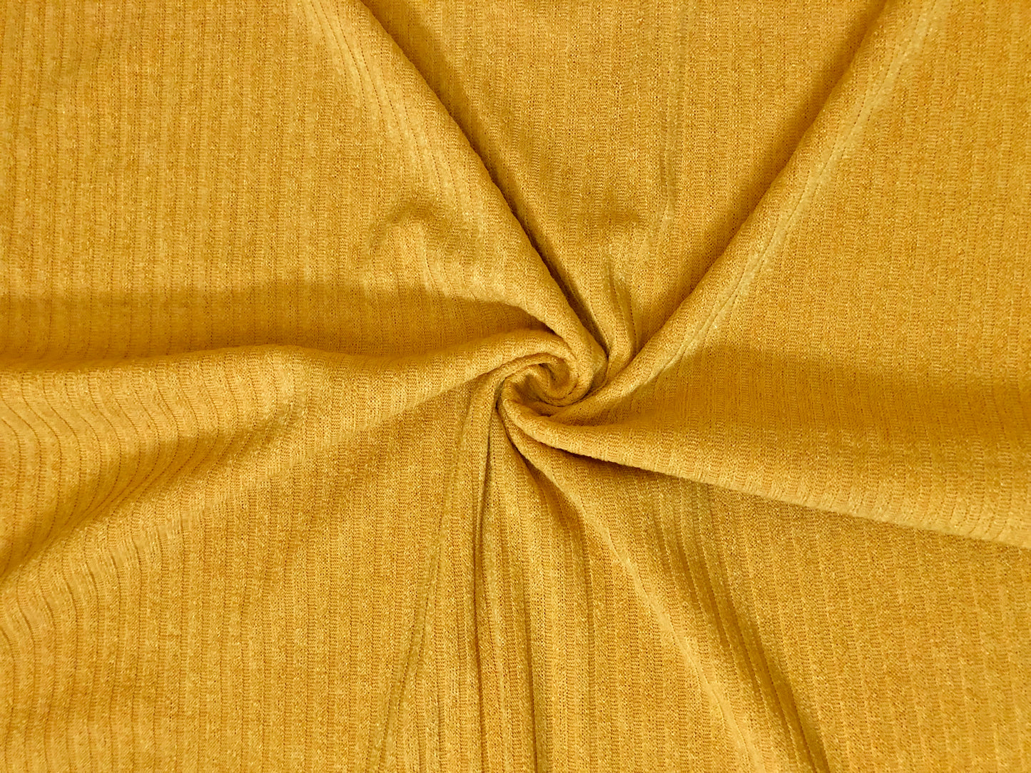 Premium Hacci Rib Knit – Mustard Solid Color – 4x4 Sweater Rib-Poly/Rayon/Spandex- 220 GSM, 58" Wide – By the Yard (HRKSC03)