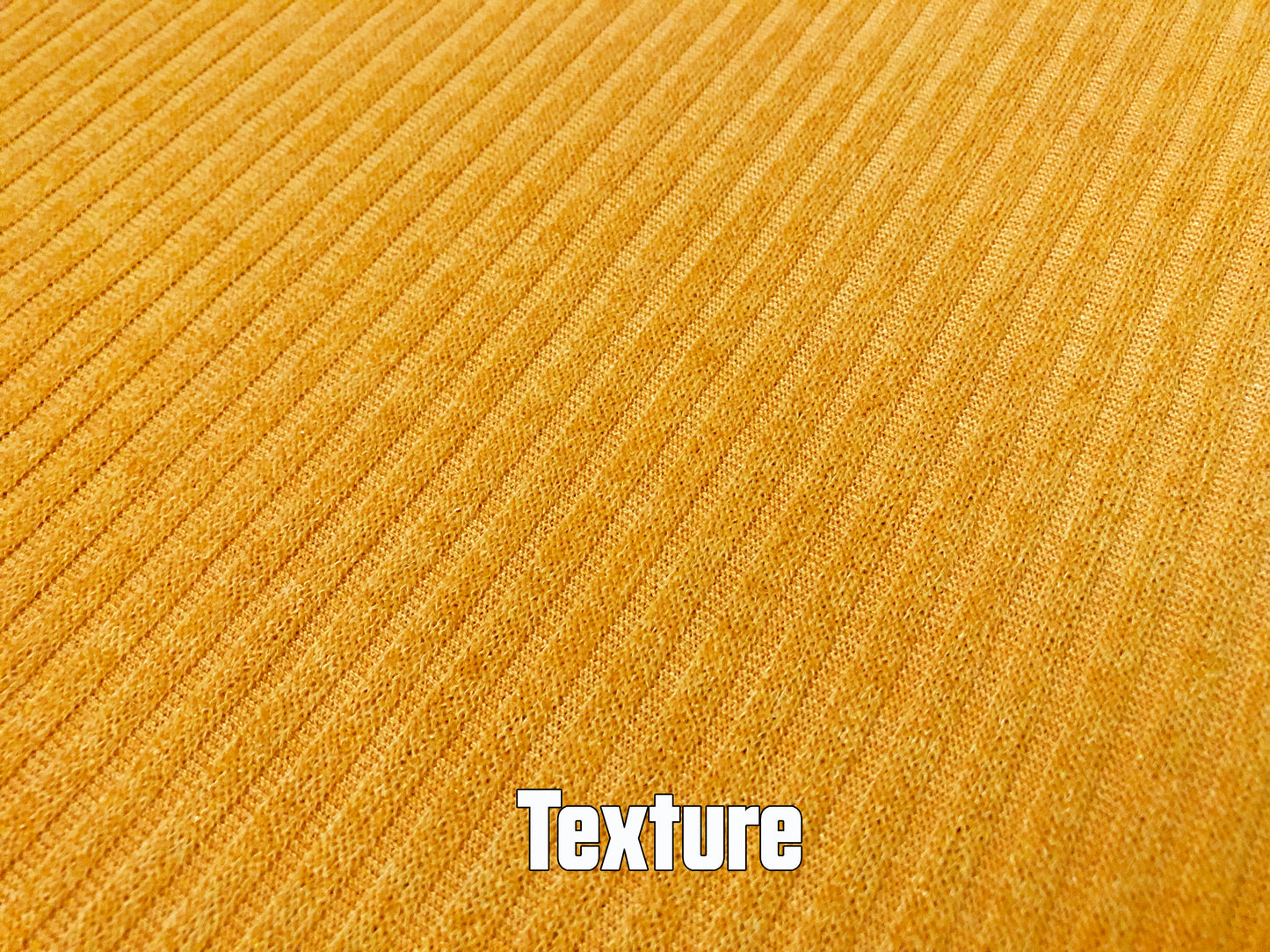 Premium Hacci Rib Knit – Mustard Solid Color – 4x4 Sweater Rib-Poly/Rayon/Spandex- 220 GSM, 58" Wide – By the Yard (HRKSC03)