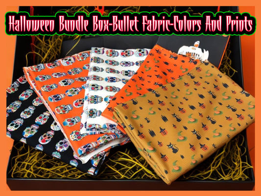 Halloween Bundle Box-Bullet Fabrics-10 Yards Box-Colors N Prints-Assorted Fabrics