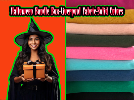 Halloween Bundle Box-Liverpool Fabric-Solid Colors-10 Yards-Assorted Colors