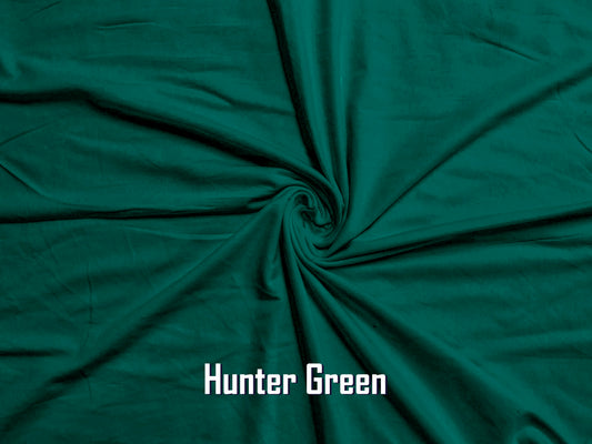 Cotton Spandex Jersey Fabric-Hunter Green Solid Color-CSJC021-Sold by the Bulk