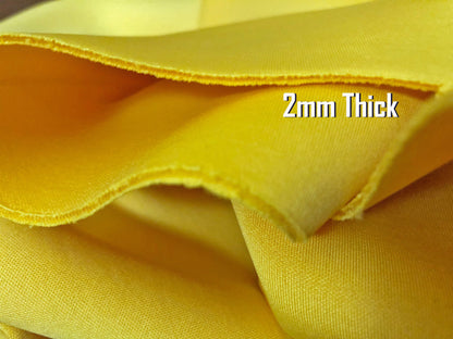 Neoprene Scuba Super Techno Fabric-2mm Thick-Yellow Solid Color-NPS9-Sold by the Bulk