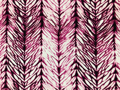Ivory Fuchsia Tie Dye Stripes Liverpool Print Fabric