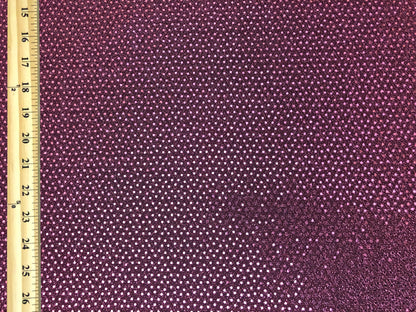 Metallic Fuchsia Sequins Shimmer Poly Spandex Fabric