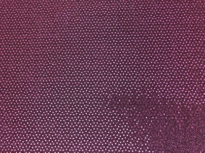 Metallic Fuchsia Sequins Shimmer Poly Spandex Fabric