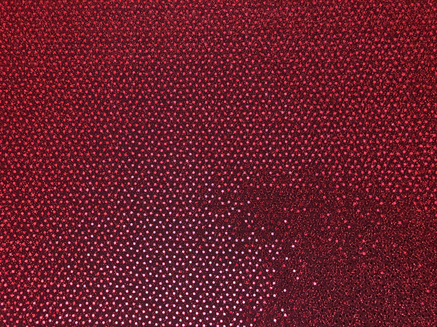 Metallic Red Sequins Shimmer Poly Spandex Fabric