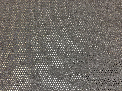 Metallic Silver Sequins Shimmer Poly Spandex Fabric