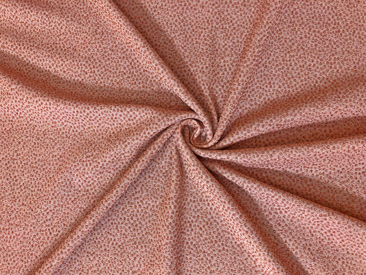 Metallic Pink Rose Glitter Liverpool Fabric