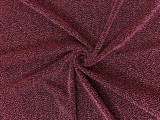 Metallic Fuchsia Glitter Liverpool Fabric