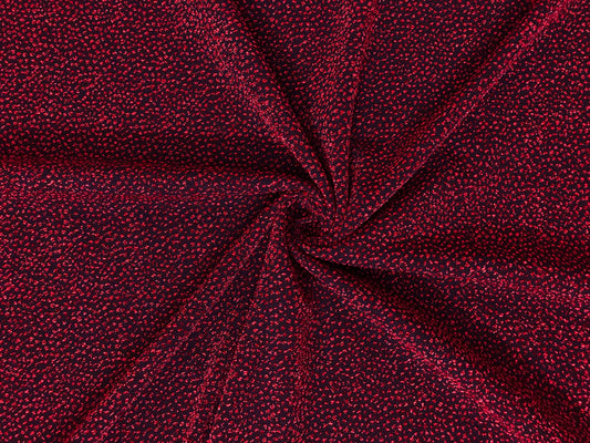 Metallic Red Glitter Liverpool Fabric