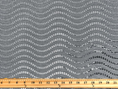 Mesh Fabric| Metallic Silver-White Sequins| MHCSQ05| Non-Stretch Fabric