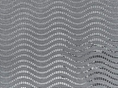 Mesh Fabric| Metallic Silver-White Sequins| MHCSQ05| Non-Stretch Fabric