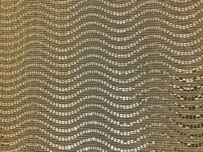 Mesh Fabric| Metallic Gold Sequins| MHCSQ03| Non-Stretch Fabric