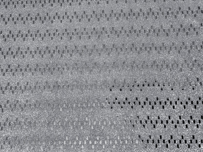 Sequins Fabric| Silver Glitter|PSGSQ02| Non-Stretch Fabric