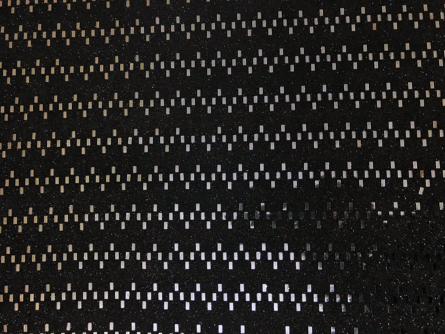 Sequins Fabric| Black-Silver Glitter|PSGSQ04| Non-Stretch Fabric