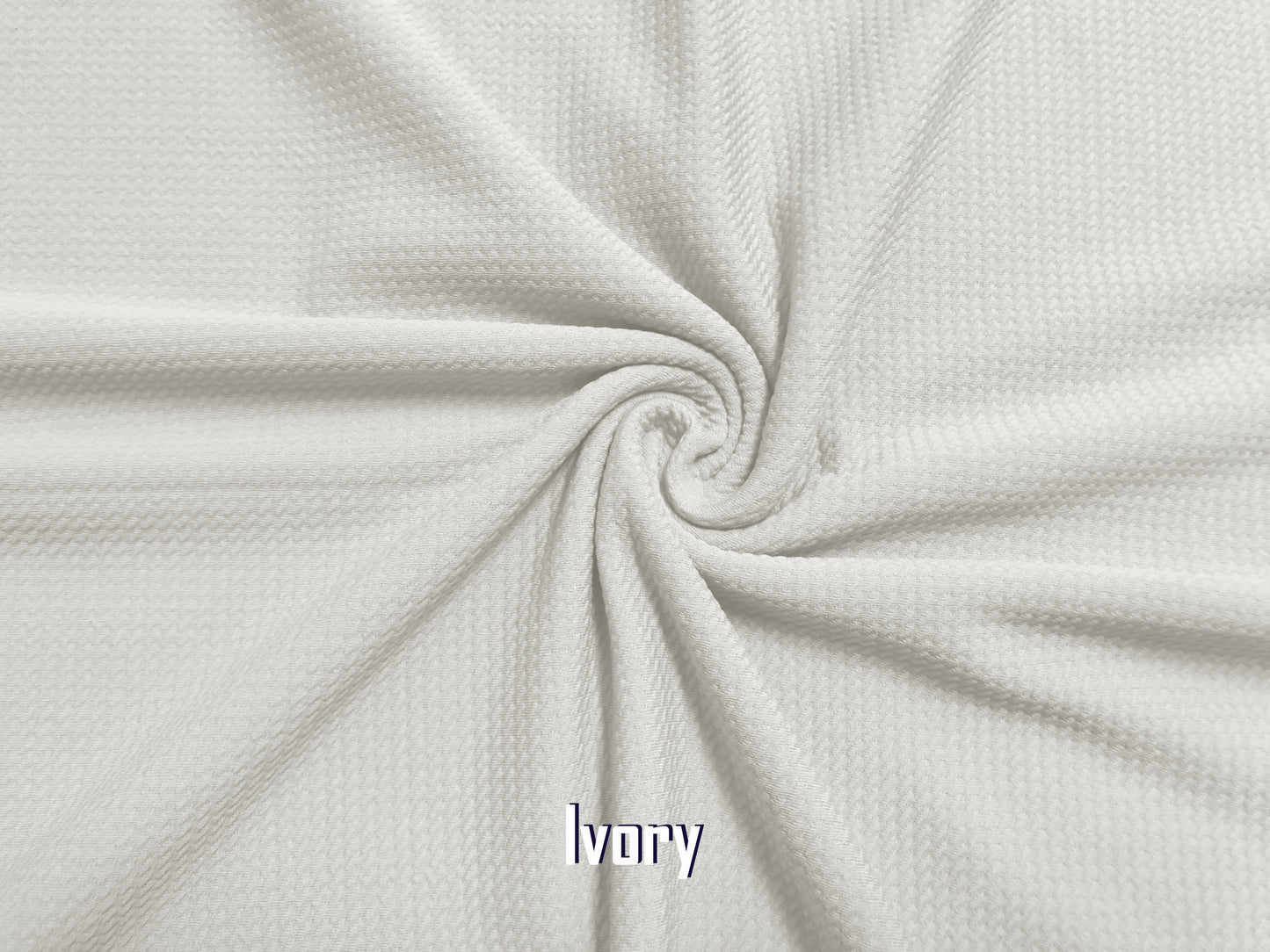 Bullet Textured Knit Fabric-Ivory Solid Color-BKSC005-Sold by the Bulk