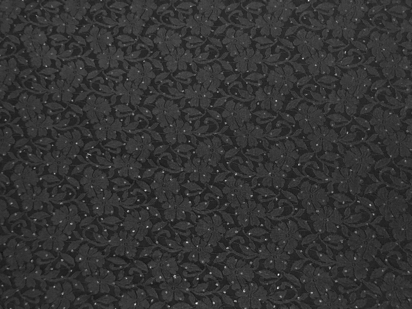 Premium Lace Fabric — Deep Black Bordeaux Blossom Floral Scroll — 95% Poly, 5% Spandex — 4-Way Stretch, 52" Wide — By the Yard (LCKPR02)