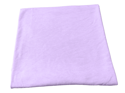 Premium French Terry Knit Fabric — Lavender Solid — Soft Loopback, 2-Way Stretch, 58" Wide, 210 GSM — Sold by the Yard (210FTSC04)