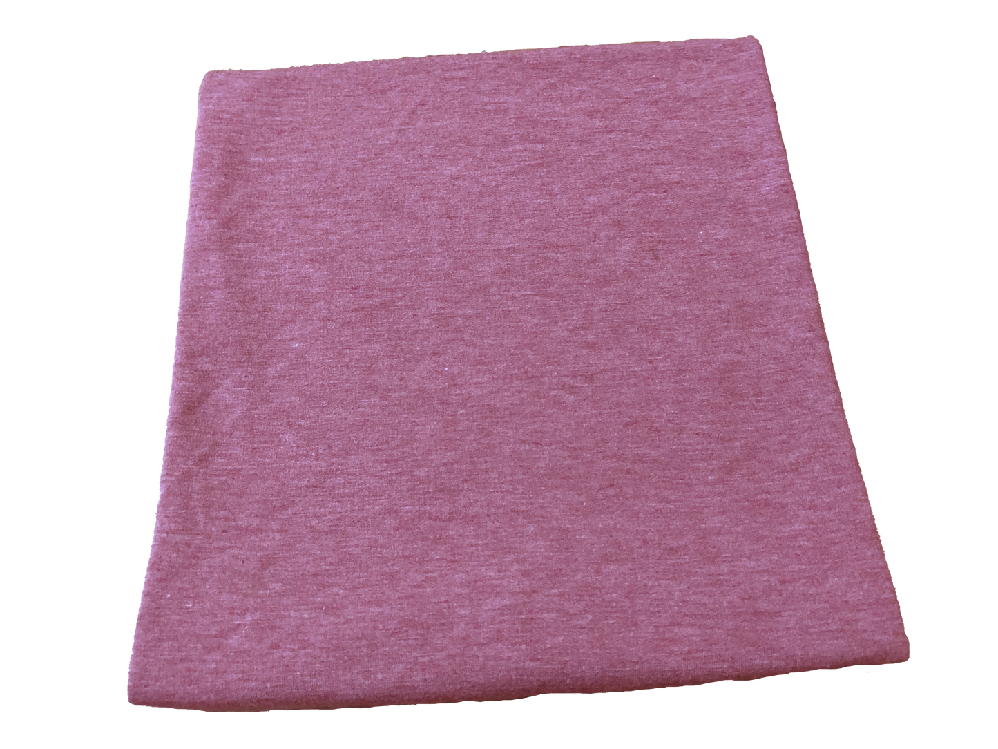 Premium French Terry Knit Fabric — Heathered Marsala Solid — Soft Loopback, 2-Way Stretch, 58" Wide, 210 GSM — Sold by the Yard (210FTSC07)