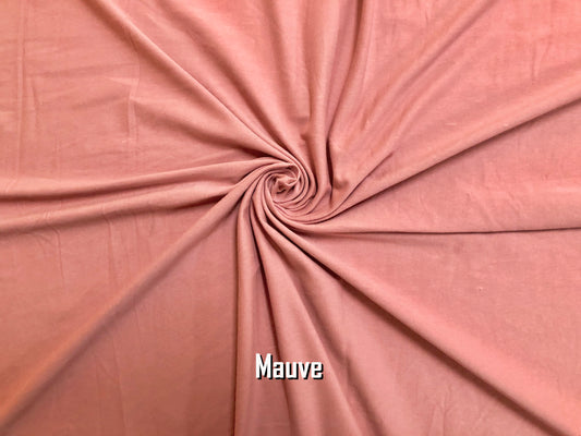 Cotton Spandex Jersey Fabric-Mauve Solid Color-CSJC013-Sold by the Bulk