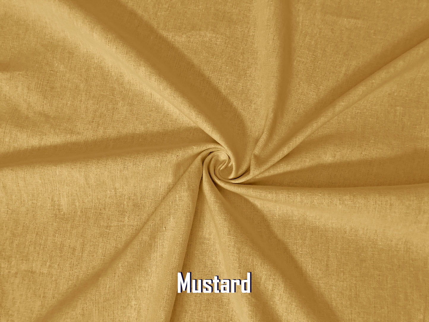 Mustard Cotton Linen Fabric