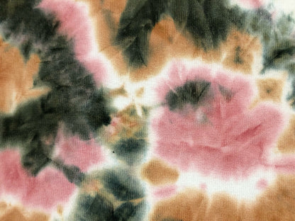 Hacci Mini Rib Knit Fabric – Blush Meadow Watercolor Tie Dye, 4 Way Stretch, 58” Wide – By the Yard (HMRPR01)