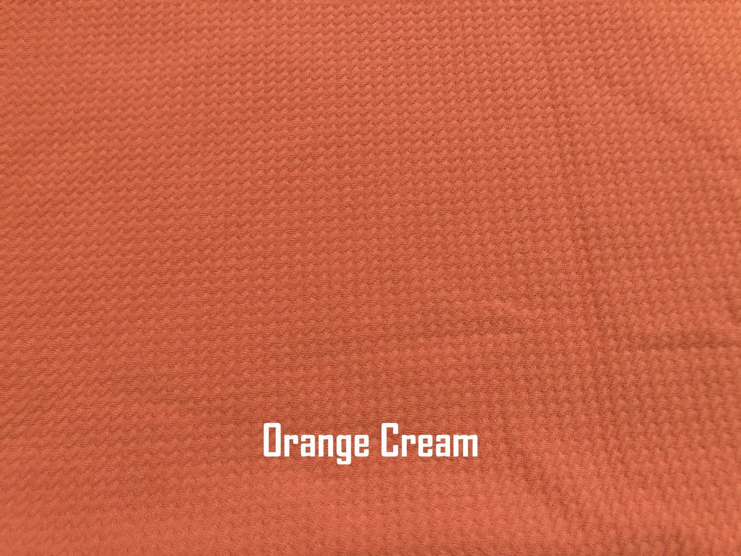 Orange Cream Solid Color Bullet Fabric