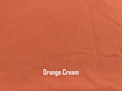 Orange Cream Solid Color Bullet Fabric
