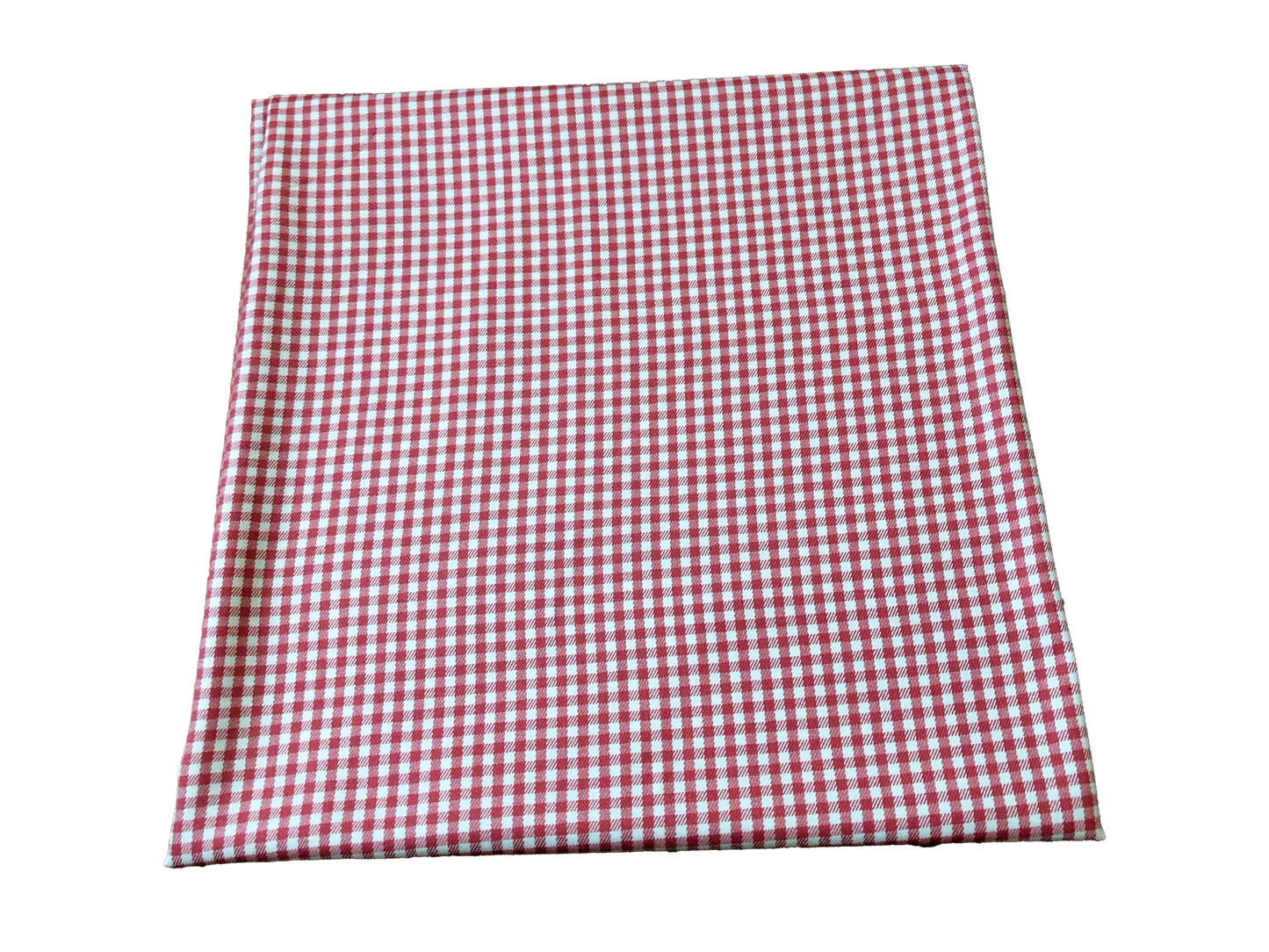 Buttery Rayon Gabardine – Cranberry Red Gingham Windowpane – Smooth Twill, No Stretch, 180 GSM, 58" Wide – By the Yard (GBRPR01)