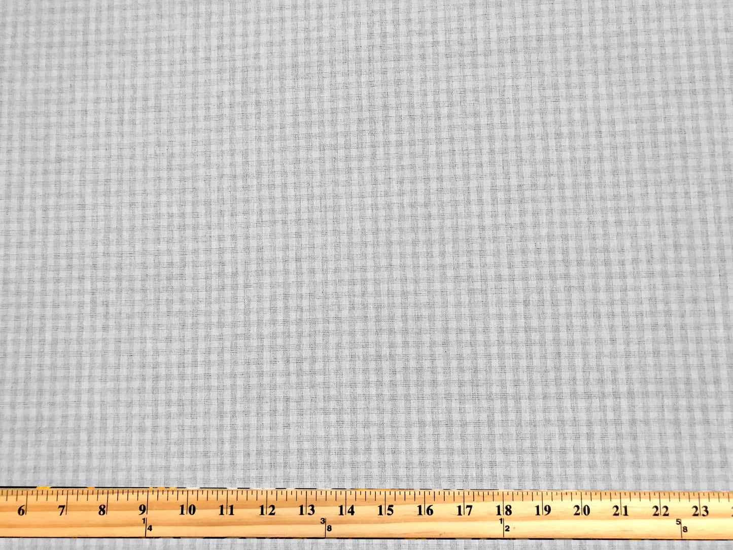 Poly/Cotton Woven – Silver Mist Micro Gingham – No Stretch, 180 GSM, 58" Wide – By the Yard (PCWPR01)
