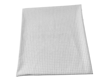 Poly/Cotton Woven – Silver Mist Micro Gingham – No Stretch, 180 GSM, 58" Wide – By the Yard (PCWPR01)