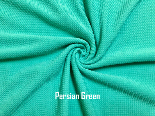Persian Green Solid Color Bullet Fabric
