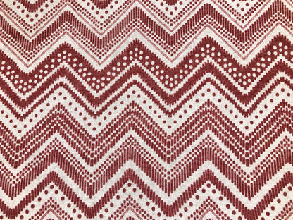 Premium Hacci Fabric – Rustic Dot Chevron, 4 Way Stretch, 58” Wide – By the Yard (HSPR029)