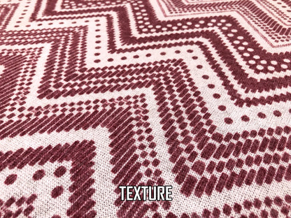 Premium Hacci Fabric – Rustic Dot Chevron, 4 Way Stretch, 58” Wide – By the Yard (HSPR029)